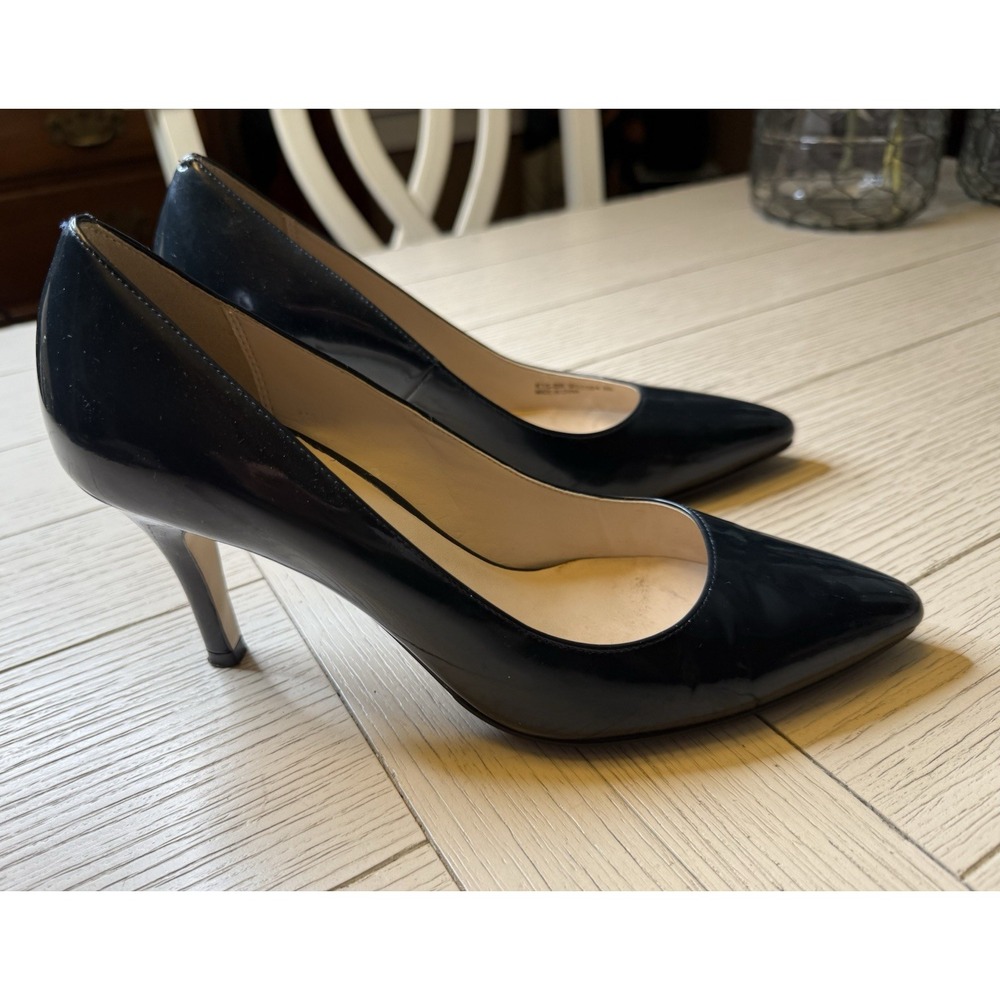 Cole Haan Women's Signature Black Leather 3" Classic Heel Shoes Sz 8 B Career